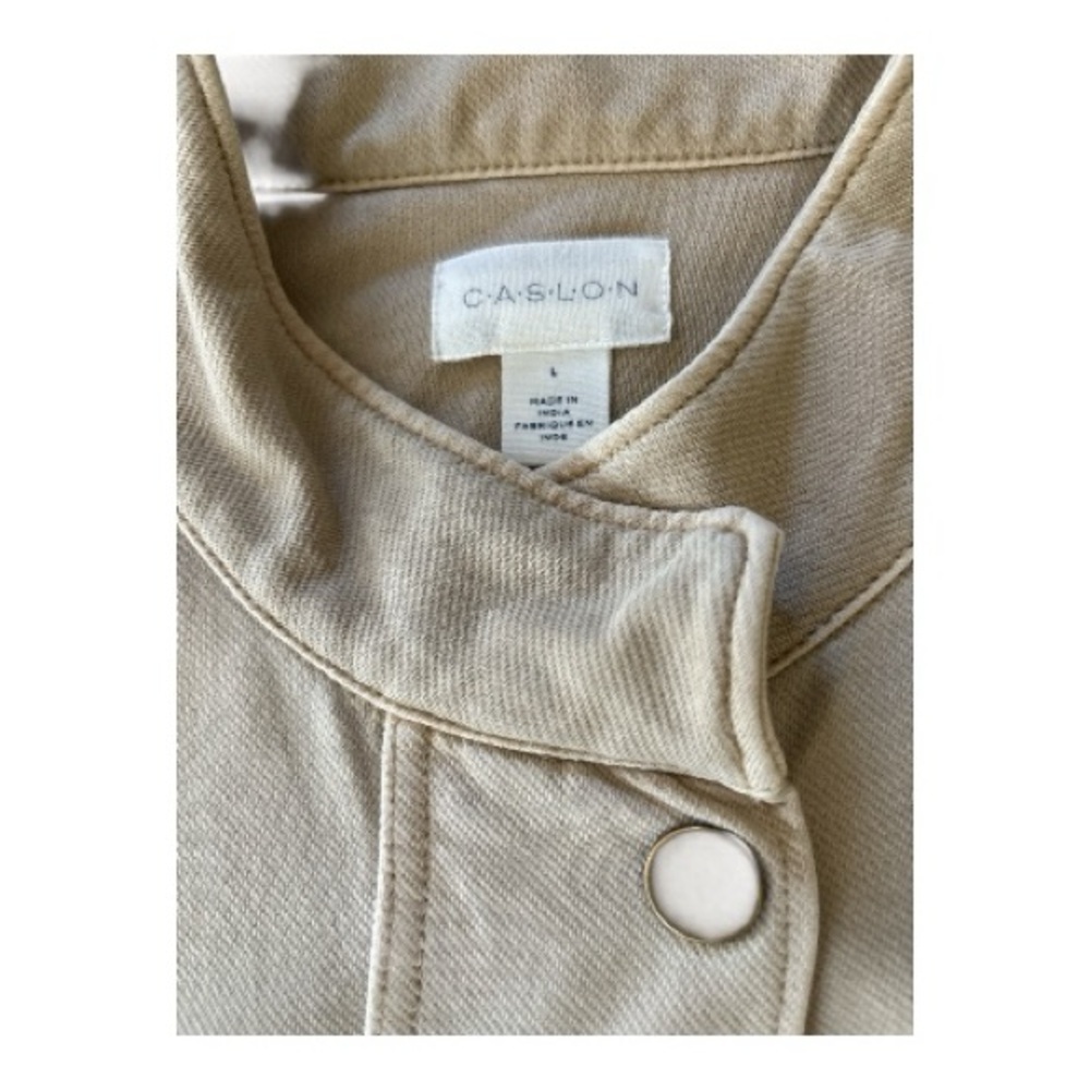 CASLON jacket, military inspired utility style Cotton, Draw string Size Large - Picture 4 of 6